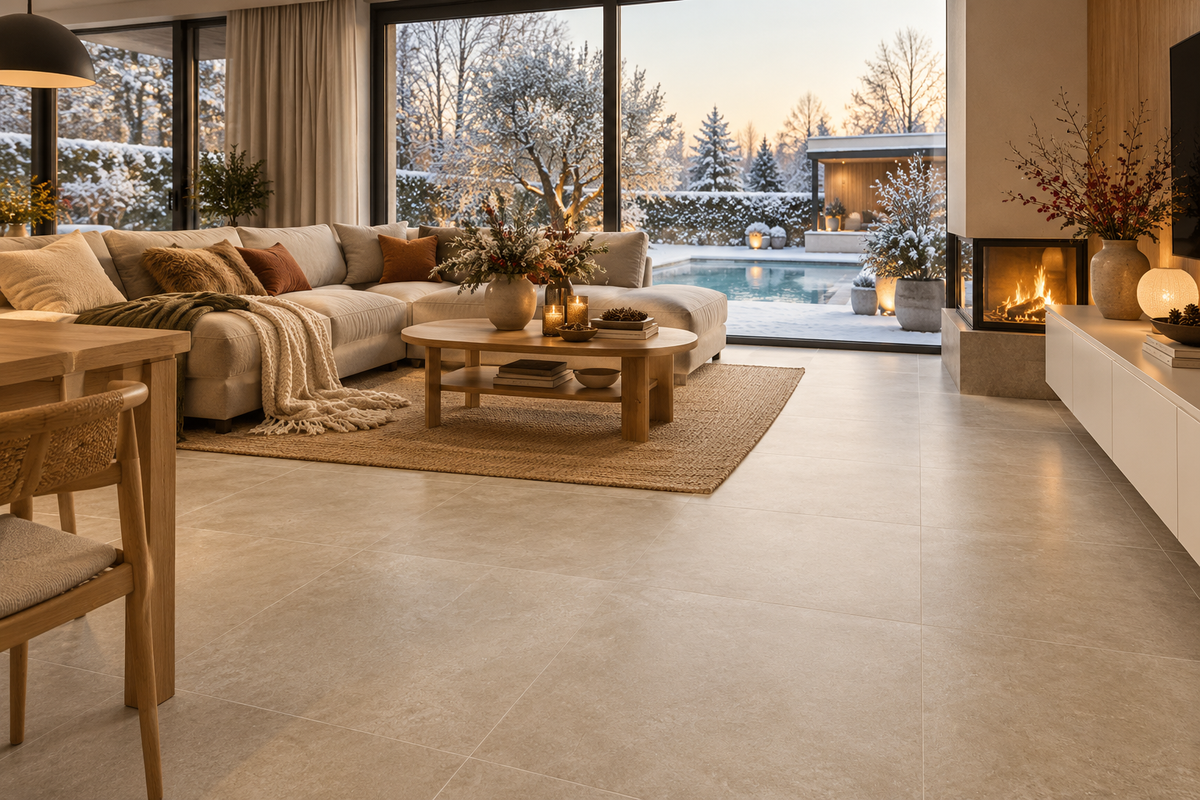 Spc vloertegels MEGA TILES Reno – SPC klikvloertegels met voeg 60 × 120 cm