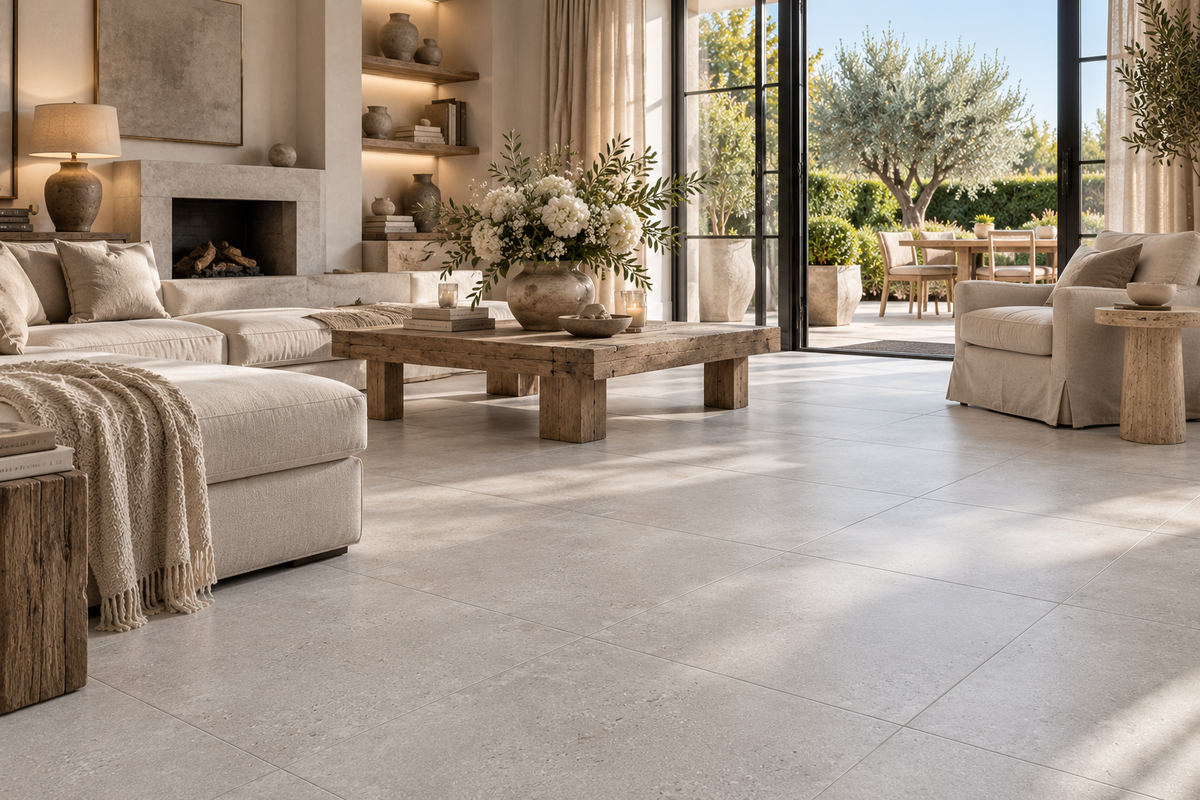 MEGA TILES Tagliamento – SPC klikvloertegels met voeg 60 × 120 cm