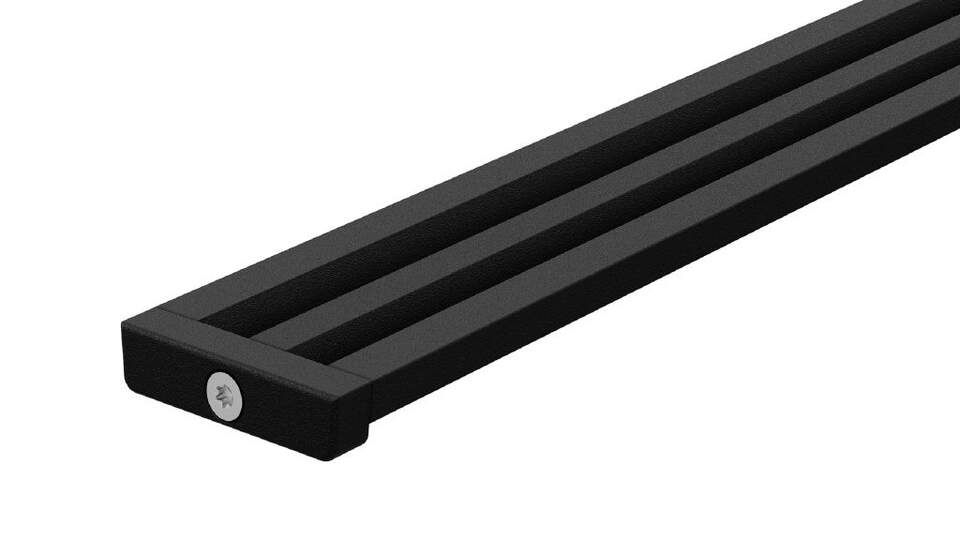 Schlüter-KERDI-VARIO WAVE | KLVR1D10MGS180 - Profil de drainage raccourcissable noir mat