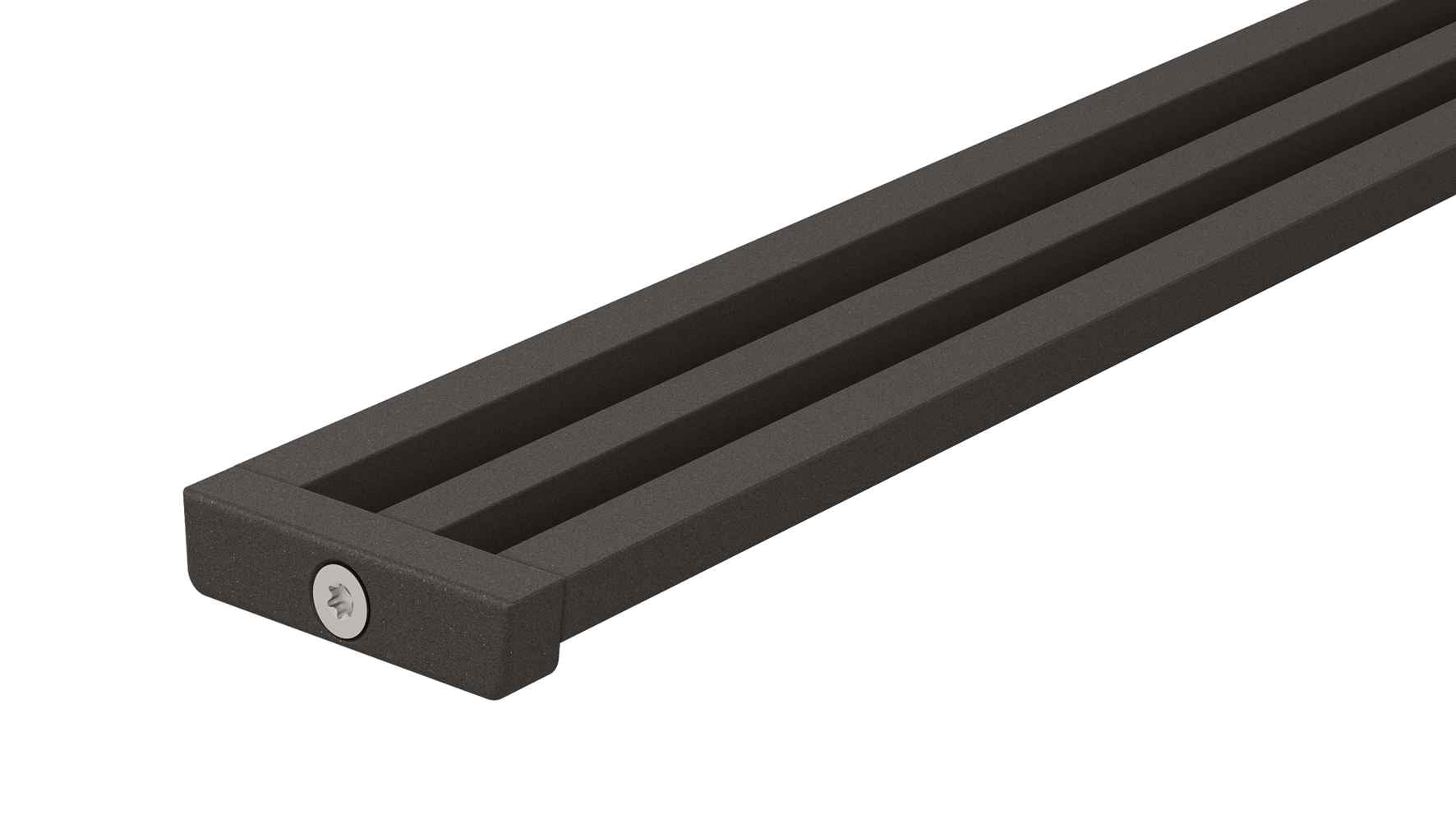 Schlüter-KERDI-VARIO WAVE | KLVR1D10TSDA120 - Profil de drainage raccourcissable anthracite mat