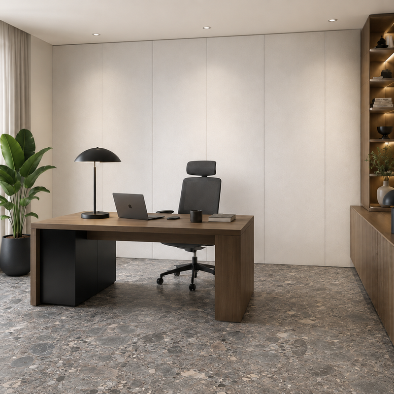 Pet-wandpaneel Panneau mural acoustique en PET blanc 12 mm – 122 × 275 cm