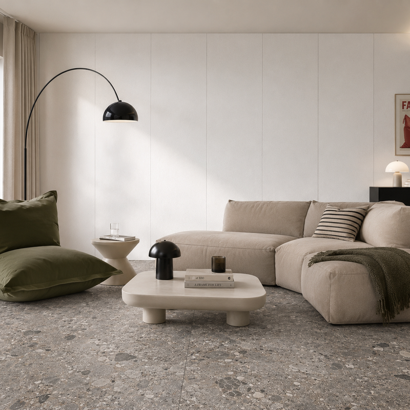 Pet-wandpaneel Panneau mural acoustique en PET blanc 12 mm – 122 × 275 cm