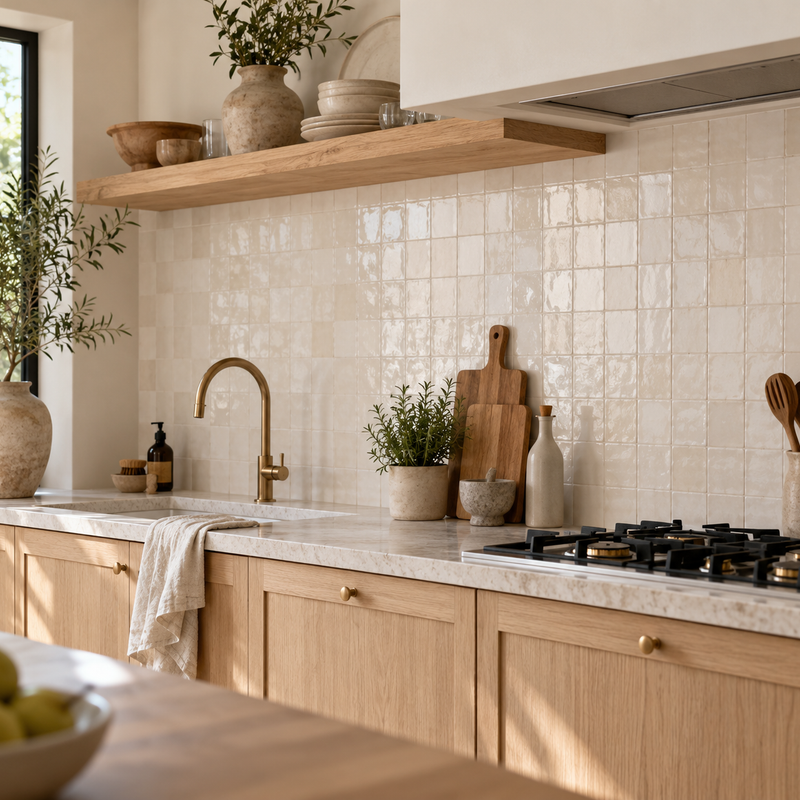 Zelliges Marokkaanse Tegels 10x10 cm – Casablanca White Wit