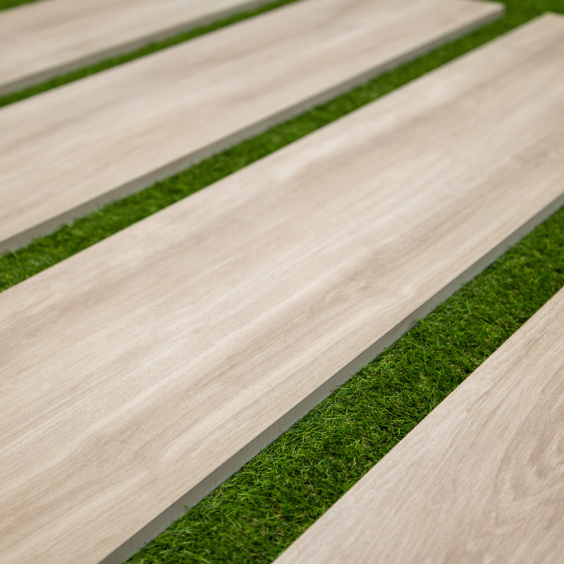 Terrastegels-keramisch parket Terrasse carrelage Tortora 30 x 120,8 x 2 cm