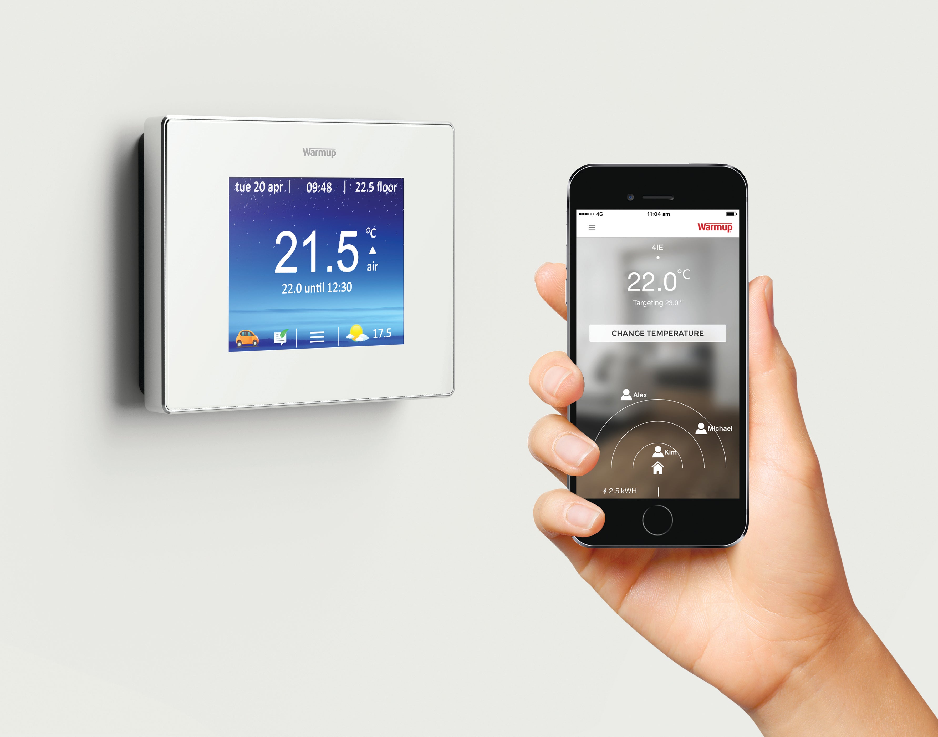 4iE Wifi-thermostaat - Altijd de juiste temperatuur met SmartGeo™