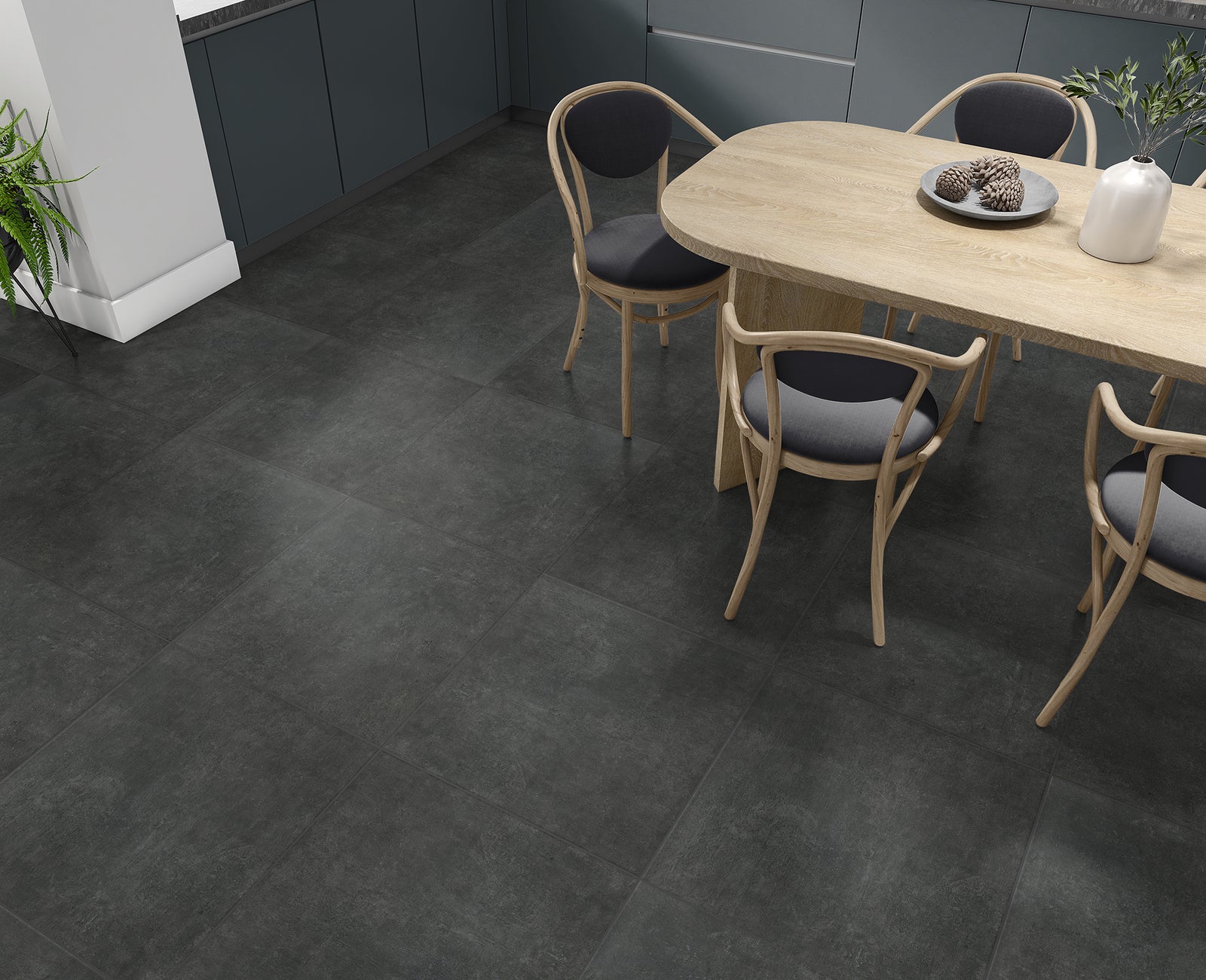 Keramisch beton Keramische tegel | Fumo 60 x 60 x 0.98 cm