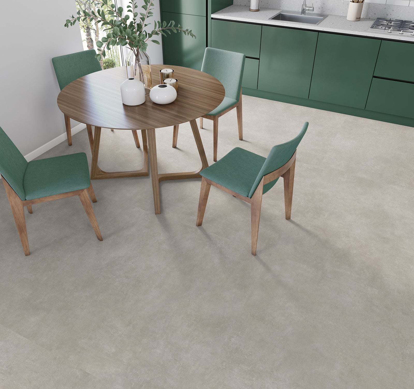 Keramisch beton LOT 14.4m² - Natural Grey 60 x 120 x 0.95 cm