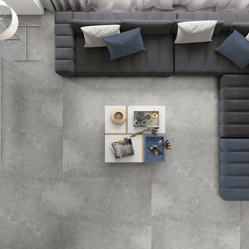 Keramisch beton LOT 14.4m² - Natural Grey 60 x 120 x 0.95 cm