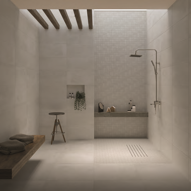 Keramisch beton Ivoire 60 x 120 x 1 cm