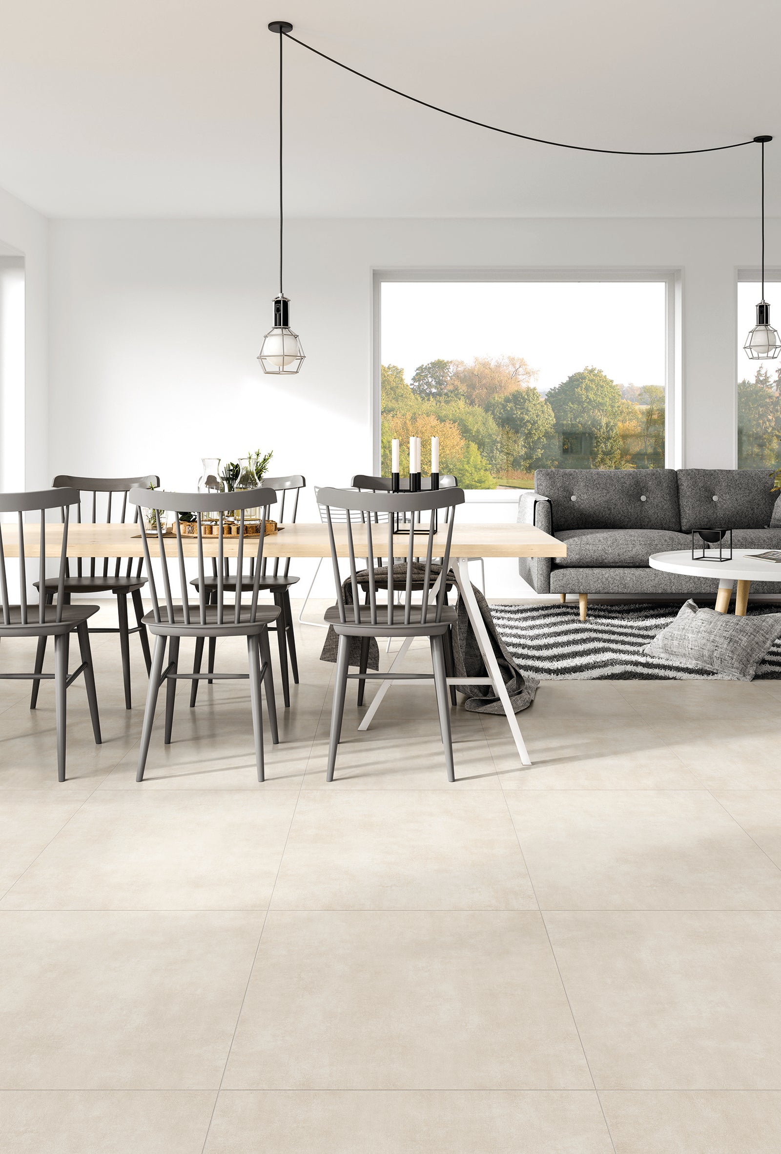 Keramisch beton Beige 60 x 60 x 0.74 cm