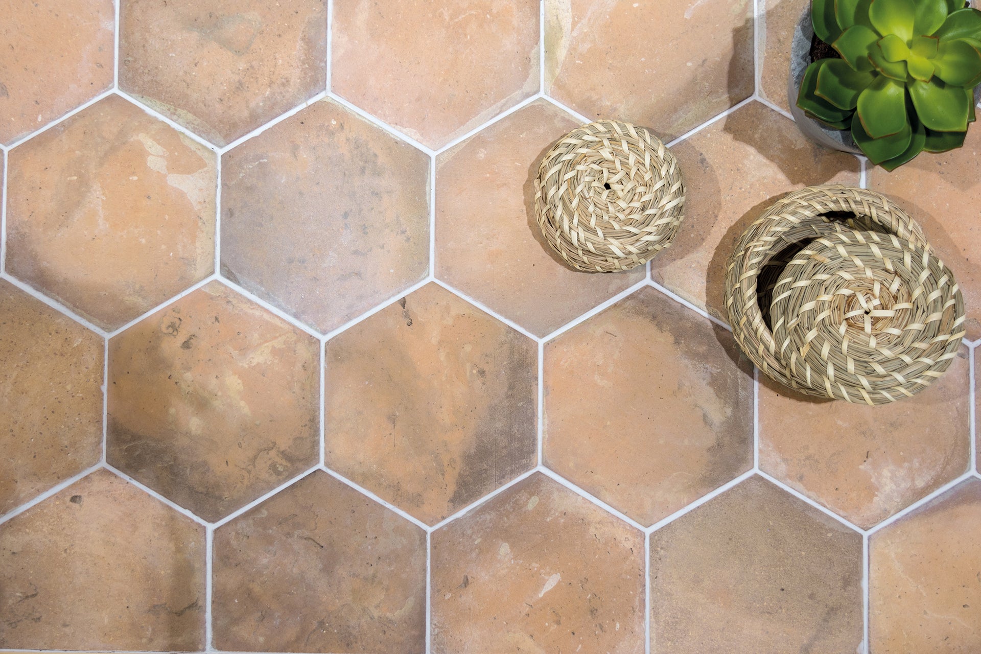 Keramische tegels Cottage Hexagoon Cotto 14 x 16 x 0,85 cm