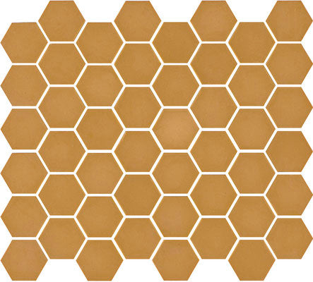 Mozaiek Hexagonal Mat Mosterd 32,5 x 29,8 x 0,59 cm