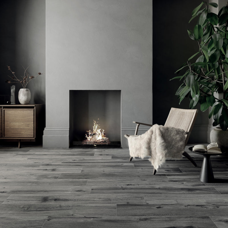Keramisch parket Parquet en céramique - Smoked 20x120cm