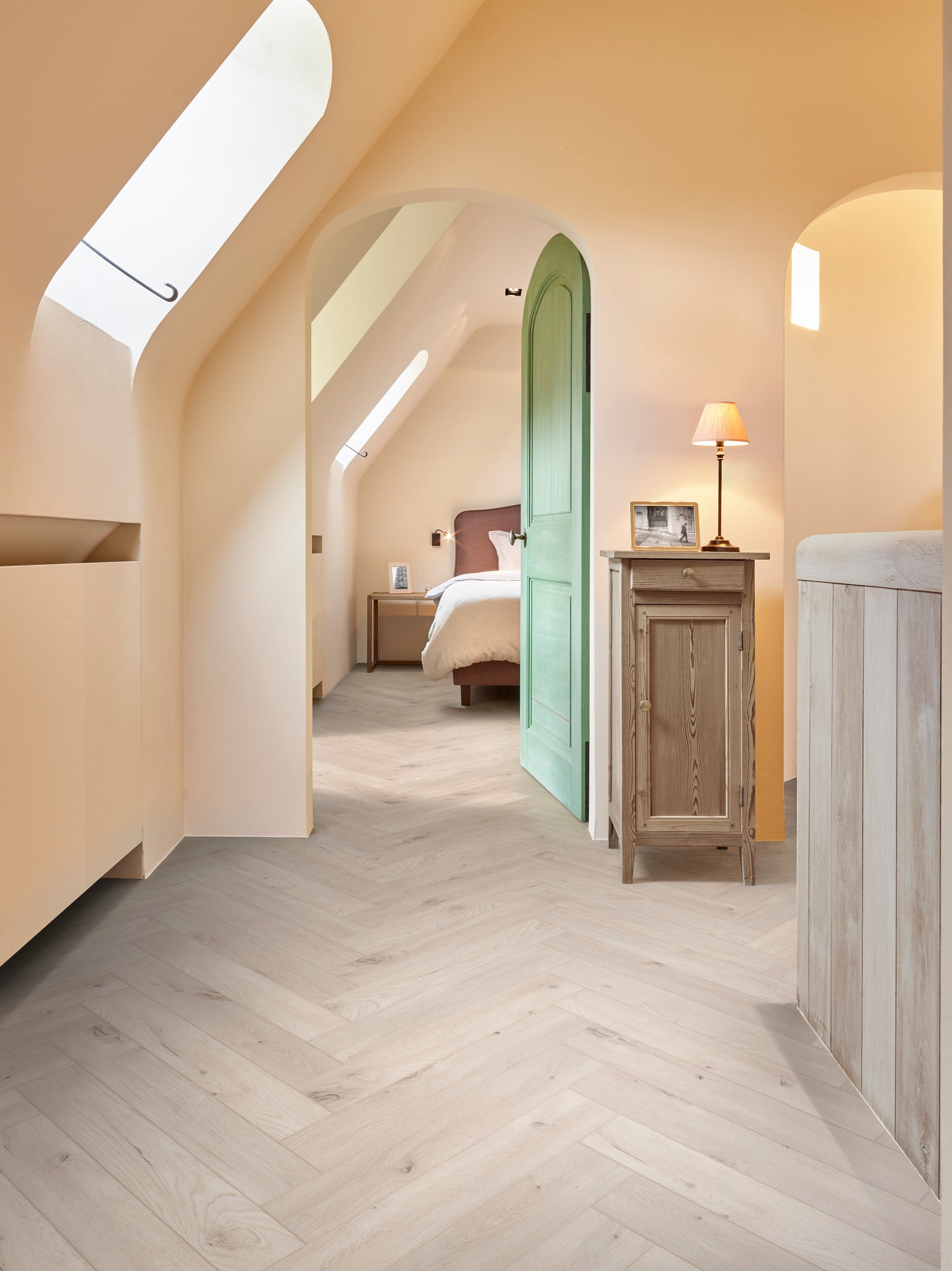 Vinyl Vinyl parket visgraat Desert