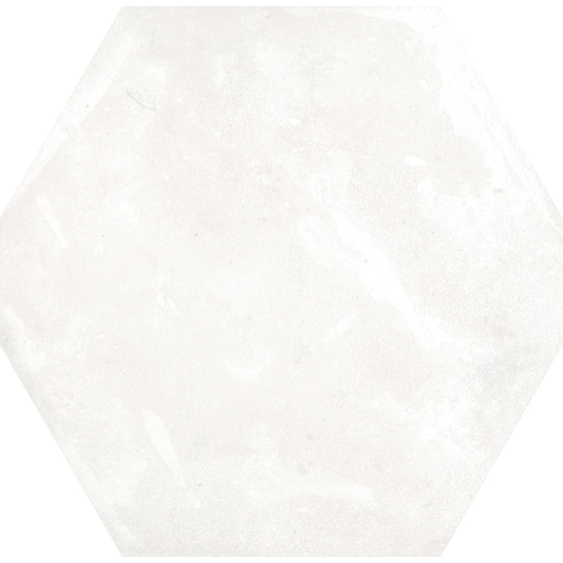 Keramisch natuursteen Keramische tegel Cottage Hexagoon  White 14 x 16 x 0,85 cm