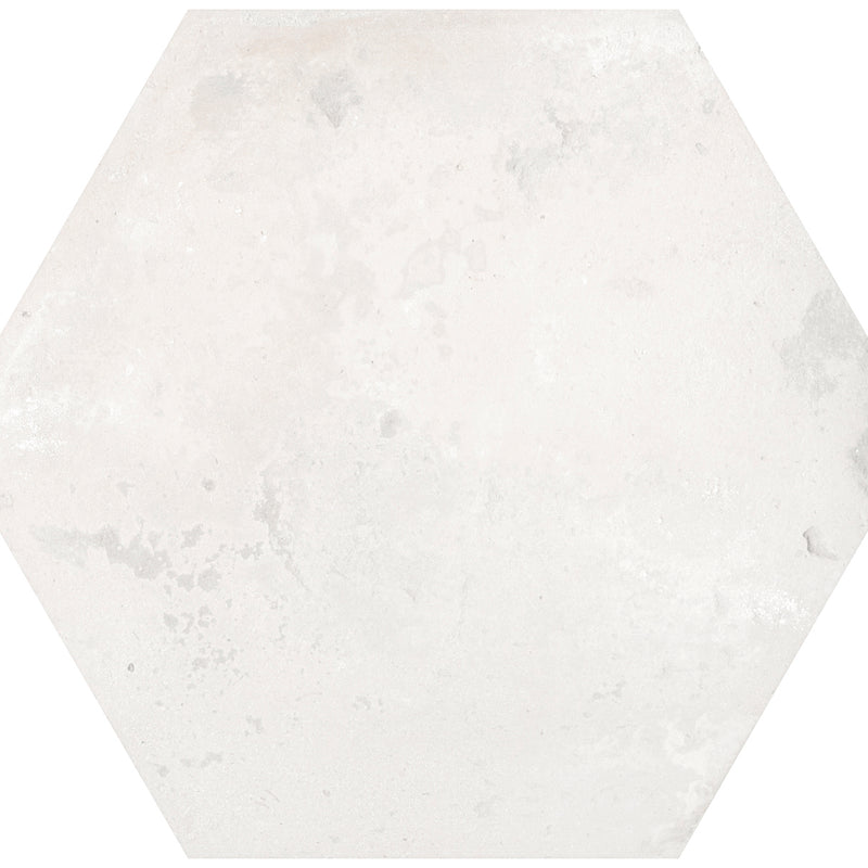 Keramisch natuursteen Keramische tegel Cottage Hexagoon  White 14 x 16 x 0,85 cm