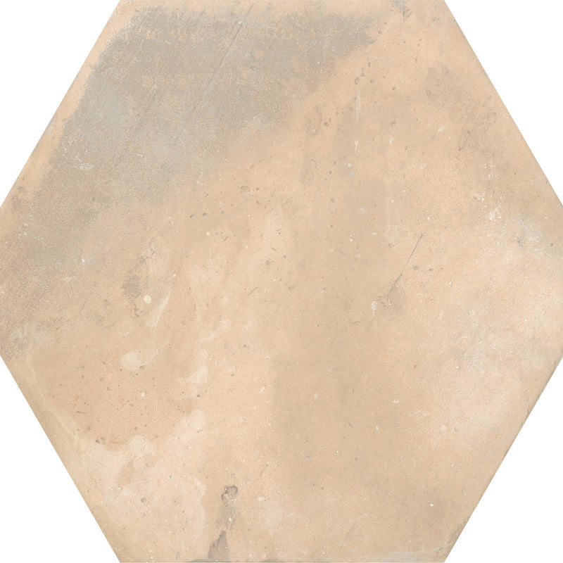 Keramisch natuursteen Cottage hexa sable 14 x 16 x 0,85 cm