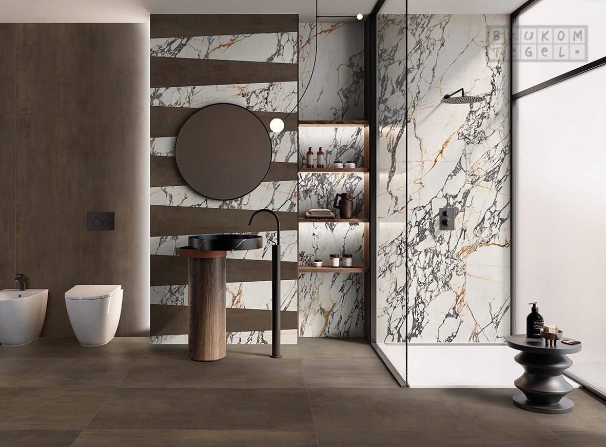 Keramisch natuursteen Tile xxl - or 120 x 280 x 0,6 cm mate
